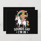 Sounds Gay Im In Postkarte (Vorne/Hinten)