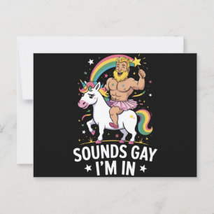 Sounds Gay Im In Postkarte