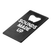 Sounds Geldbeutel Flaschenöffner (Vorderseite Schrägansicht)
