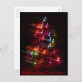 Sounds like Christmas (Tree & Notes) Feiertagspostkarte (Vorne/Hinten)