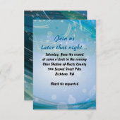 SOUNDS of the PIANO Bat Bar Mitzvah Empfang Card Einladung (Vorne/Hinten)