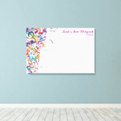 SOUNDS OF THE TORAH Bat Mitzvah Sign-In Board Leinwanddruck (Insitu (Holzboden))