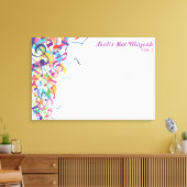 SOUNDS OF THE TORAH Bat Mitzvah Sign-In Board Leinwanddruck (Insitu (Wohnzimmer))