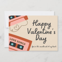 Soundtrack meiner HerzValentintagskarte Einladung