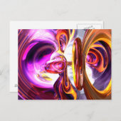 Soundwave Abstrakte Postkarte (Vorne/Hinten)