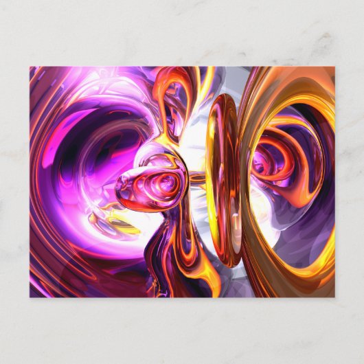 Soundwave Abstrakte Postkarte (Vorderseite)