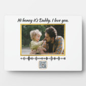 Soundwave Art QR Code - Benutzerdefinierte Spracha Fotoplatte (Vorderseite)