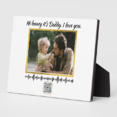 Soundwave Art QR Code - Benutzerdefinierte Spracha Fotoplatte (Seite)