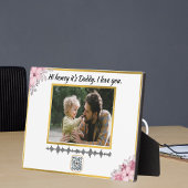 Soundwave Art QR Code - Benutzerdefinierte Spracha Fotoplatte