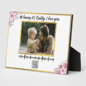 Soundwave Art QR Code - Benutzerdefinierte Spracha Fotoplatte (Seite)