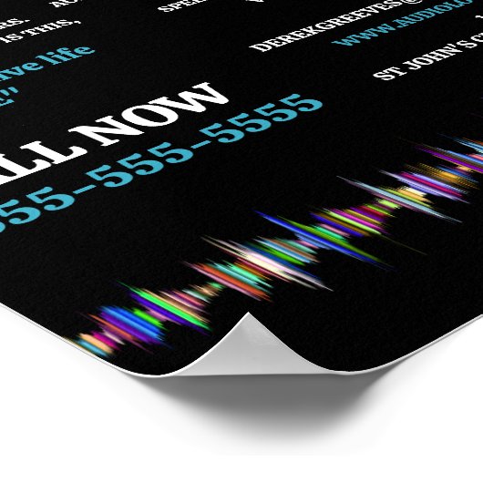 Soundwave Design, Audiologe, Audiologiedlinik Poster (Ecke)