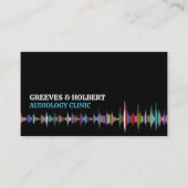 Soundwave Design, Audiologe, Audiologiedlinik Visitenkarte (Vorderseite)