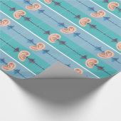 Soundwave durch das menschliche Ohr Geschenkpapier (Ecke)