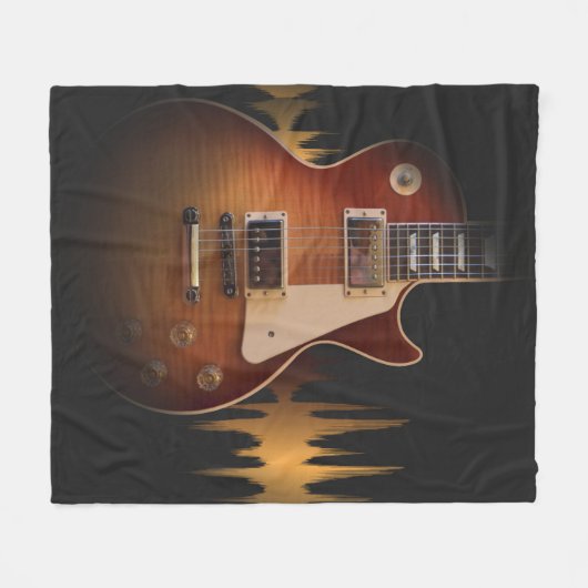Soundwave Electric Gitarre Fleecedecke (Vorderseite (Horizontal))