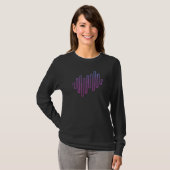Soundwave Equalizer Sound Engineer Audio Minimalis T-Shirt (Vorne ganz)
