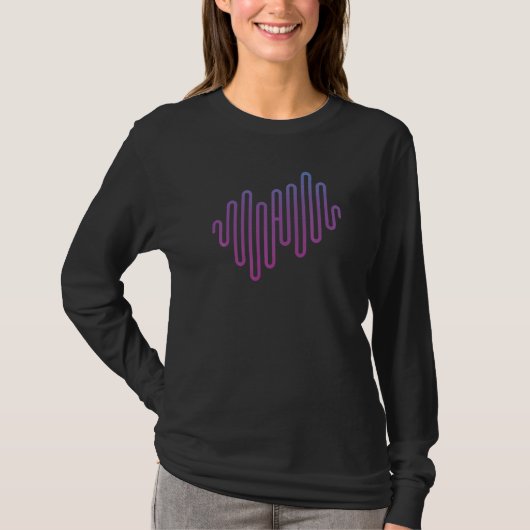 Soundwave Equalizer Sound Engineer Audio Minimalis T-Shirt (Vorderseite)