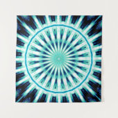 Soundwave Mandala 2 Wandteppich (Vorderseite (Horizontal))