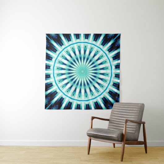 Soundwave Mandala 2 Wandteppich (Beispiel)