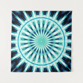 Soundwave Mandala 2 Wandteppich (Vorderseite)