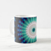 Soundwave Mandala Kaffeetasse (Vorderseite Links)