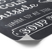 Soup Bar Sign Poster (Ecke)