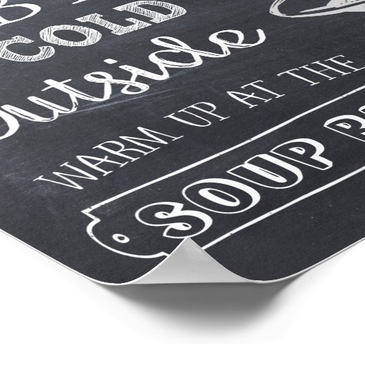 Soup Bar Sign Poster (Ecke)