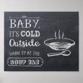 Soup Bar Sign Poster (Vorne)