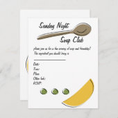 Soup Club Einladung (Vorne/Hinten)