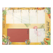 Soup Du Jour 7 Day Blank Meal Planner Notizblock (Vorderseite)