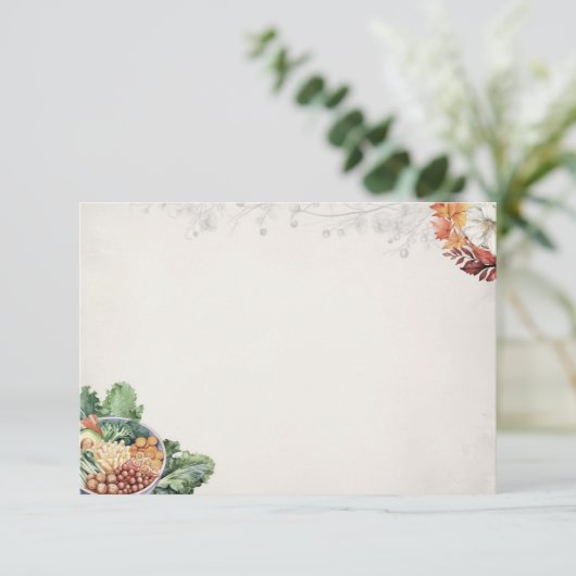 Soup Du Jour Basic Blank Recicard Begleitkarte (Stehend Vorderseite)