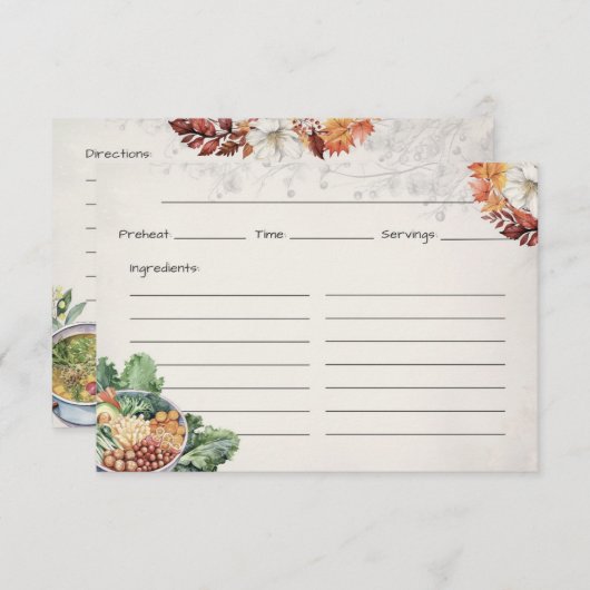 Soup Du Jour Basic Recicard Begleitkarte (Vorne/Hinten)