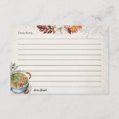 Soup Du Jour Basic Recicard Begleitkarte (Rückseite)