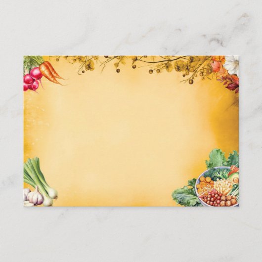 Soup Du Jour Blank Recipe Card Begleitkarte (Vorderseite)