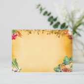 Soup Du Jour Blank Recipe Card Begleitkarte (Stehend Vorderseite)