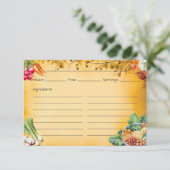 Soup Du Jour Reecipe Card Begleitkarte (Stehend Vorderseite)