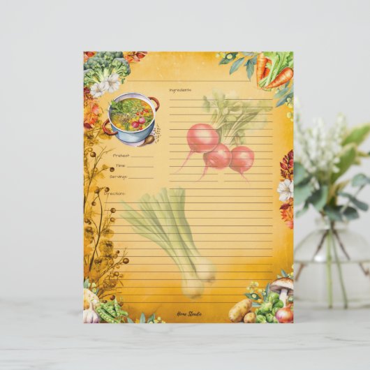 Soup Du Jour Vollrezeptseite (Stehend Vorderseite)