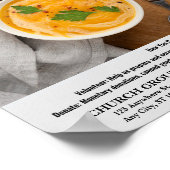 Soup Kitchen Donation & Volunteer Flyer Poster (Ecke)