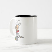 Soup Koch T - Shirt und Geschenke Zweifarbige Tasse (Vorderseite Links)