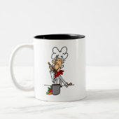 Soup Koch T - Shirt und Geschenke Zweifarbige Tasse (Links)