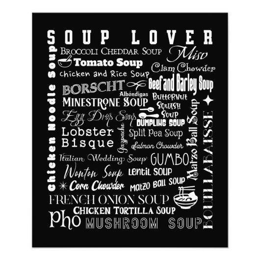 Soup Lover Soups Fotodruck (Vorne)