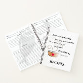 "Soup - my love food" Rezept-Notebook Notizblock (Innenseite)