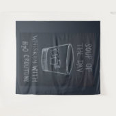 SOUP of the DAY, WHISKEY mit H20 CROUTONS Wandteppich (Vorderseite (Horizontal))
