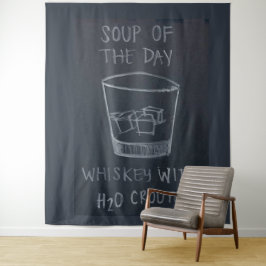 SOUP of the DAY, WHISKEY mit H20 CROUTONS Wandteppich