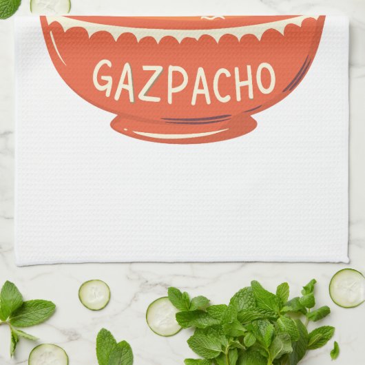 Soup Red Style: Du hattest mich im Gazpacho Geschirrtuch (Gefaltet)
