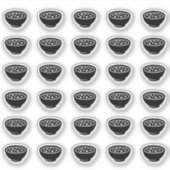 Soup Wedding Place Card Food Meal Menu Choice Aufkleber (Vorderseite)