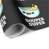 Souper Duper Funny Soup Pun Dark BG Geschenkpapier (Rolleneckpunkt)