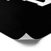 Souper Duper Funny Soup Pun Dark BG Poster (Ecke)