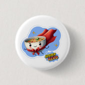 Souper Hero, Super Hero Soup Pun | Button (Vorderseite)