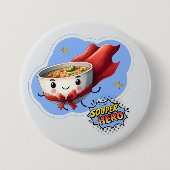 Souper Hero, Super Hero Soup Pun | Button (Vorderseite)