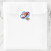 Souper Hero, Super Hero Soup Pun | Runder Aufkleber (Tasche)